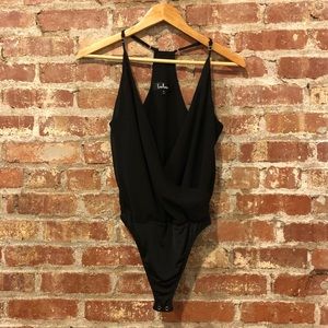 Black Splice Bodysuit